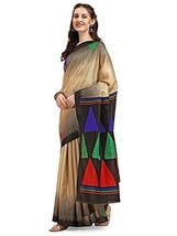 Women&#39;s Art Silk Printed Saree with Unstitched Blouse Piece sari - £17.17 GBP