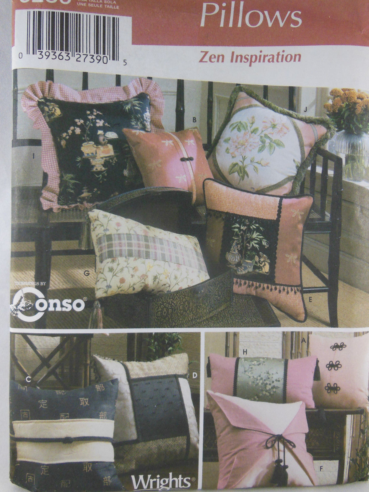 Simplicity 5236 Pattern Pillows in Various Styles Uncut Factory Folded - $4.94