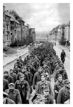 German Prisoners Of War Pow Being Marched Through The City Street 4X6 Photo - £6.36 GBP