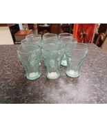 Coke Coca-Cola Genuine Glass Mini Shot Glass Green Teal 2.5 oz 3” Indian... - €42,21 EUR