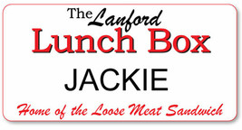 Jackie Lanford Lunch Box Name Badge Halloween Costume Magnet Cosplay Prop - $16.24