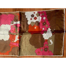 Vintage Baar &amp; Beards brown red &amp; pink scarf - $12.67