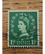 Great Britain Stamp Queen Elizabeth II 1 1/2d Used 294 - $0.94