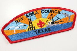 Vintage Bay Area Council Texas BSA Embroidered Boy Scout Shoulder CSP Patch - $173.09 MXN