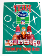 1993 Team Ocean Spray Cranberry Juice Football Vintage Magazine Cut Print Ad - £7.86 GBP