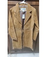 paris blues Leather Duster Womens Hippie Xl Nwt - $29.99