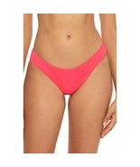 Becca Rebecca Virtue Moon Ridge Rib Hipster Bikini Bottom Size M Pink Gr... - $34.60