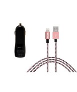 Lightning USB Cable + Car Charger for ALL Apple iPhones - MFI Certified ... - $14.98