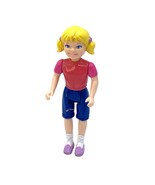 Playskool Dollhouse Hasbro Blonde Girl Sister Pink Shirt Blue Shorts - £17.12 GBP