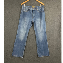 VTG Bill Blass Stretch Bootcut Blue Denim Jeans Sz 12P Triangular Fit Women&#39;s - £24.77 GBP