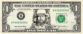 David Allan Coe on a REAL Dollar Bill Cash Money Collectible Celebrity - $8.88