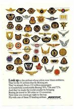 Emblems of Airlines That Fly Boeing Jets Magazine Ad 1964 - $17.82
