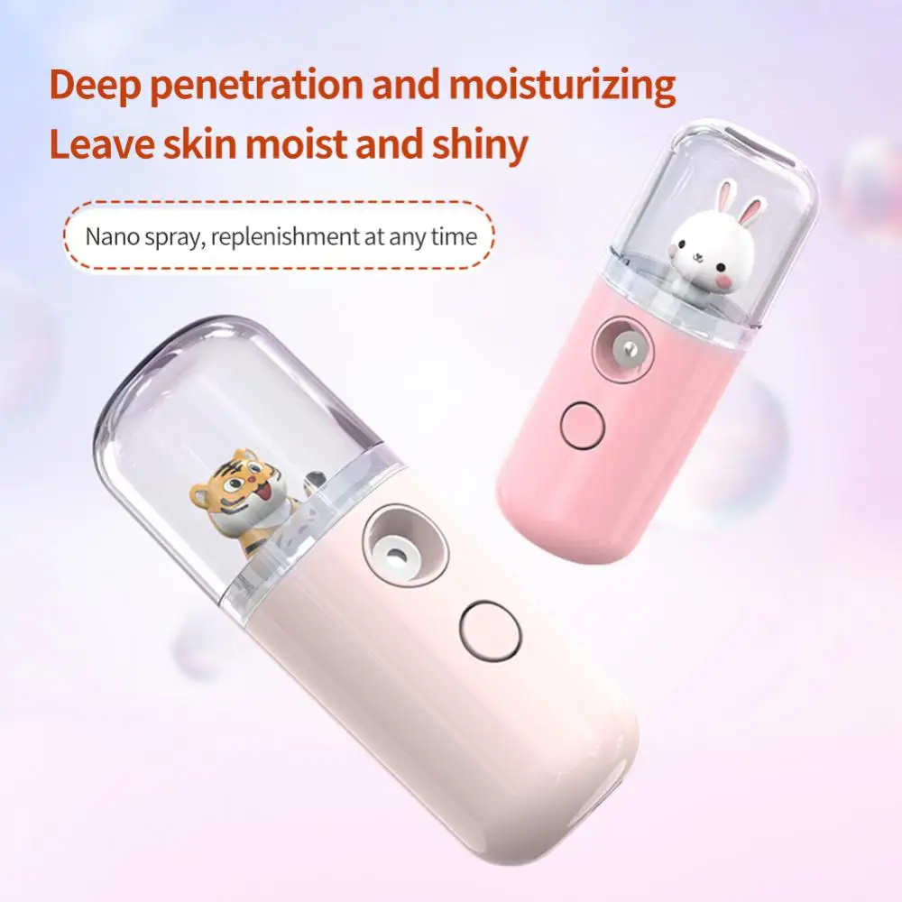 Rabbit&amp; Tiger Creative Nano Facial Sprayer Mini USB Humidifier Face Steamer - £9.91 GBP+