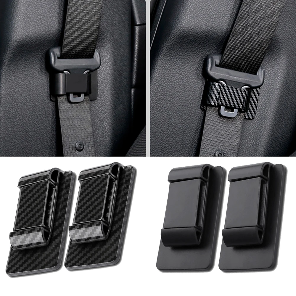 2 Pcs Universal Car Seat Belt Holder Stabilizer Fastener Style for Tesla VW BMW - £11.32 GBP+