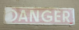 RARE NOS Vintage Danger Sign Metal Glass Smaltz Paint Industrial  Tabaco... - £270.77 GBP