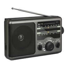 Portable Am Fm Radio Transistor Radio Operated By 4 D-Cell Batteries Or Ac Power - £41.80 GBP