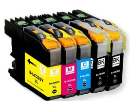 Full set 4 Pack Printer Black Color Ink Cartridge for Brother LC103XL LC-103 XL - £35.21 GBP