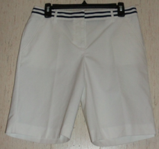 New Womens Tommy Hilfiger Golf White Bermuda Shorts Size 6 - £22.52 GBP