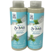 2x 16 oz. St. Ives Exfoliating Body Wash Sea Salt &amp; Pacific Kelp - £15.17 GBP