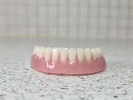 Full Lower Denture/False Teeth,Natural White Teeth,Brand New. - $80.00