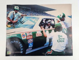 Vintage Mountain Dew &quot;Dew Crew&quot; Darrell Waltrip Winston Racing Poster 22... - $22.76