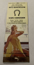 Matchbook Cover Matchcover Girly Girlie Pinup 1976 Horseshoe Curve Club - $1.90