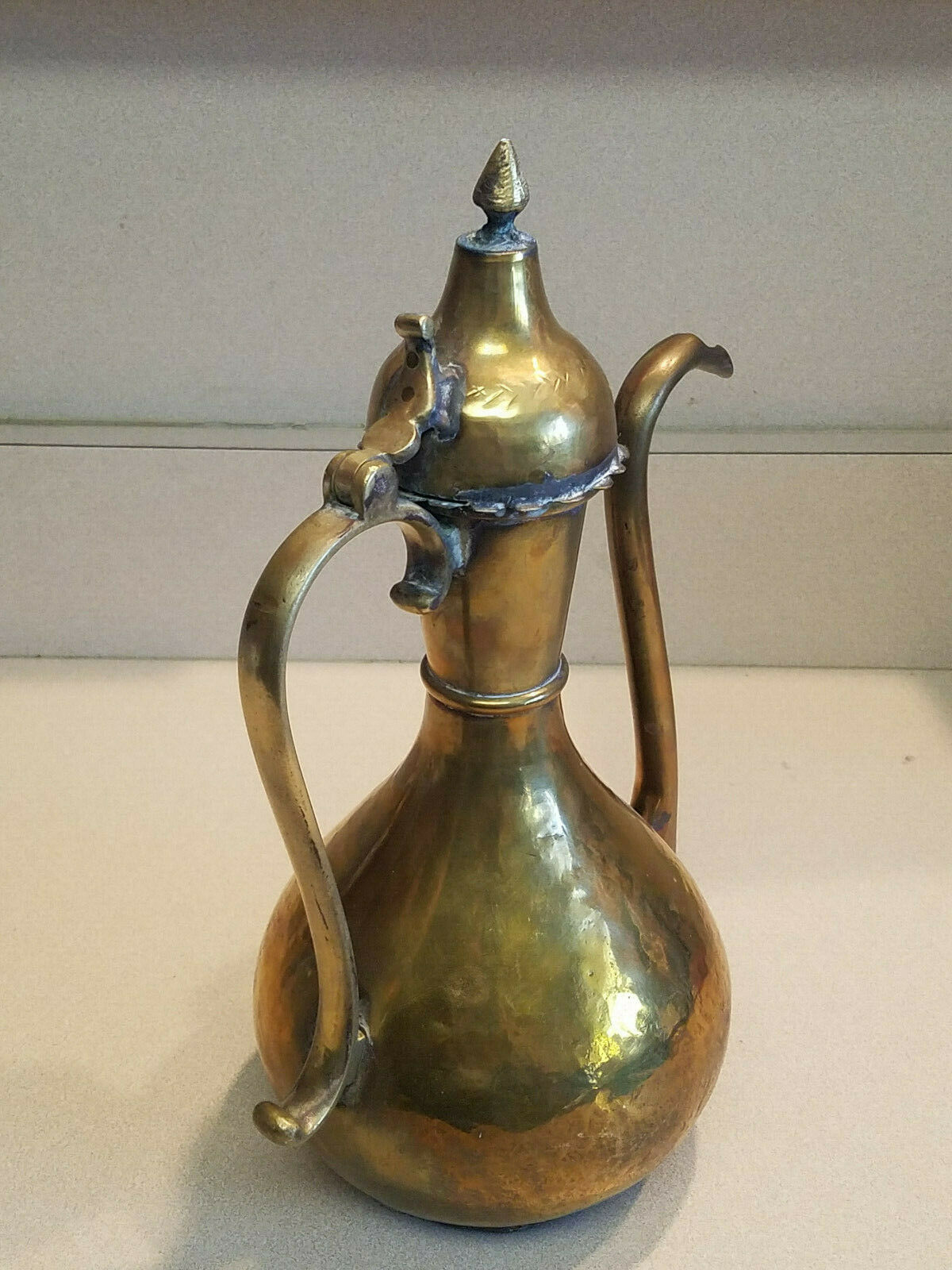 Brass Teapot Vintage from India - Brass Water Pitcher Engraved Floral  Design - Solid Brass Urn/Teapot Made in India