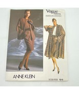Vogue 1915 Sewing Pattern Anne Klein size 8 10 12 1980s Jacket Coat Skir... - £10.18 GBP