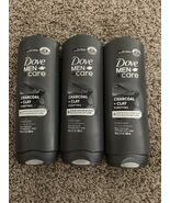 3 Dove Men + Care Charcoal &amp; Clay Purifying Body Face Scrub Micromoistur... - $27.74 CAD