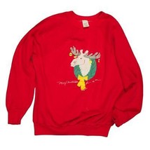 Vintage Merry Christmas From The Queen Sweatshirt Size L dq - $62.69