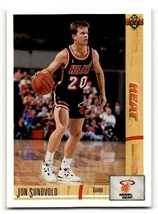 1991 Upper Deck #291 Jon Sundvold    Miami Heat Basketball Cards NM Nea ID:55706 - £1.32 GBP