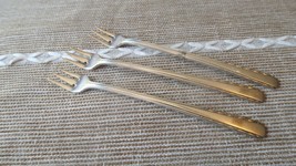 Vintage Silverplate Oneida Hotel Plate Seafood Forks Set of 3 - $14.85