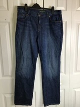 Lauren Ralph Lauren Jeans Womens Size-10 Blue High-Rise Straight Denim D... - £10.97 GBP
