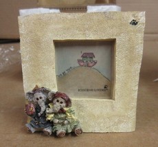 Boyds Bears PACKY &amp; DERMAH 4004 Resin Picture Photo Frame Elephant Noah&#39;... - $36.12