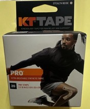 KT Tape Pro Synthetic Kinesiology Athletic Tape 20 Count 10” Precut Strips - $18.99