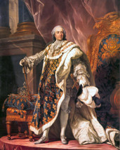 King Louis XV Of France Portrait French History Painting Giclee Print Canvas - £8.99 GBP+