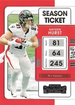 2021 Panini Contenders #6 Hayden Hurst Season Ticket Atlanta Falcons A177 - £0.78 GBP