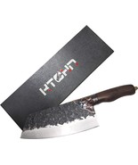 KTCHN Meat Cleaver v1.0 - 7-Inch Carbon Steel Hand-Forged Blade - Ergono... - £47.46 GBP