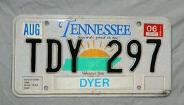 United States Tennessee 2006 Passenger License Plate # TDY-297 - $5.89