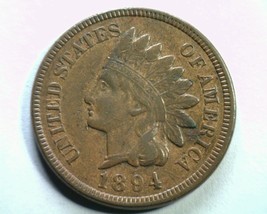 1894 Indian Cent Penny About Uncirculated Au Nice Original Coin From Bobs Coin - £54.52 GBP