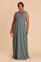 Birdy Grey MINAE DRESS CHIFFON SEA GLASS 1X NEW NWT BRIDESMAID WEDDING - $544.46 MXN