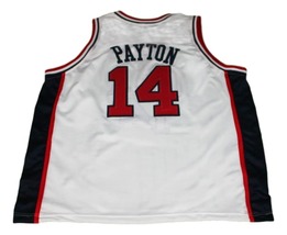 Gary Payton #14 Team USA New Men Basketball Jersey White Any Size image 2