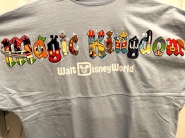 Disney Parks WDW Magic Kingdom Spirit Jersey Extra Large Character Lette... - $100.97