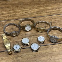 Lot Of 9 Vintage Watches Estate Finds 7 Timex 1 Seiko 1 Acqu Job Lot JD - $24.75