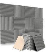12 Pack Self-Adhesive Acoustic Panels, 12&quot; X 12&quot; X 1&quot; Soundproof Foam Pa... - $31.93