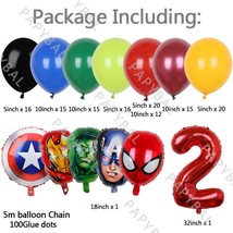 137Pcs    Man Balloon Arch Gar Kit Kids Birthday Party Balloon Set DIY Baby Show - £54.30 GBP