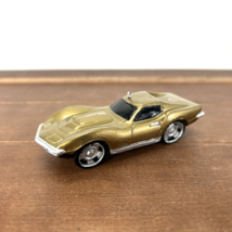 Christmas Ornament, 1968 Chevrolet Corvette Gold Tone Handpainted Resin - $16.98