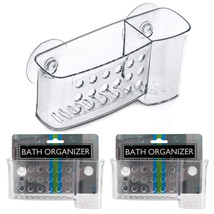2 Bath Organizer Shower Caddy Bathroom Storage Basket Soap Holder Suctio... - $31.34