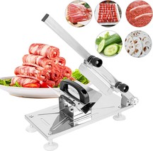 Manual Frozen Meat Slice Cutter Beef Mutton Roll Food Slicer Slicing Machine -Us - £39.07 GBP