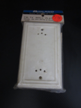Vintage Midland FM-TV Wall Plate with 2 Plugs #25-350 - New Old Stock!! - $16.82
